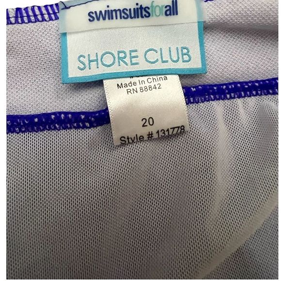 WOMEN’S ONE PIECE SWIMSUIT 
Swimsuits for all
Color: DEEP SEA PURPLE
Size XL- 20 - Picture 7 of 8